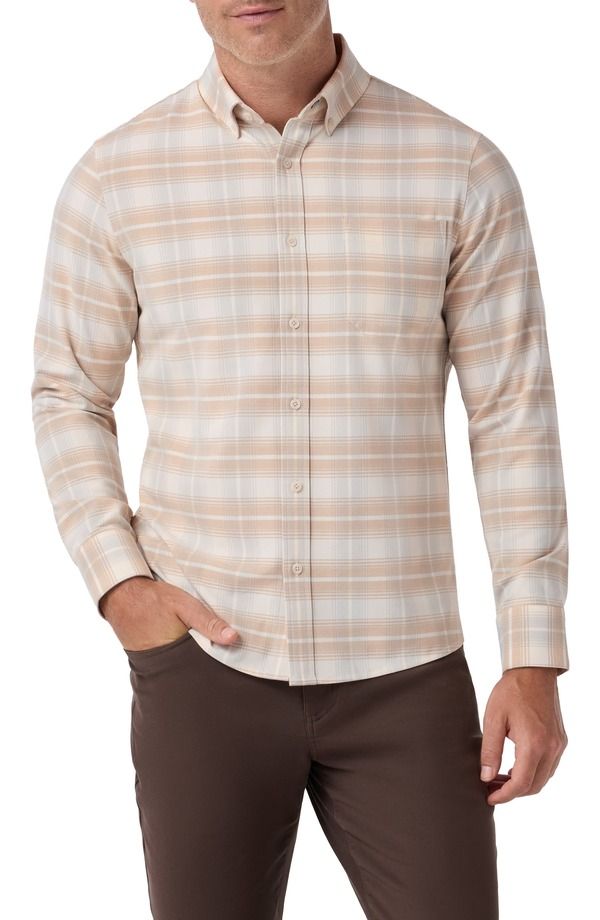 ミズンメイン メンズ トップス シャツ ダウン MizzenMain Trim Fit City Flannel ButtonDown Shirt LIGHT KHAKI WALTER PLAID カ 29,770円