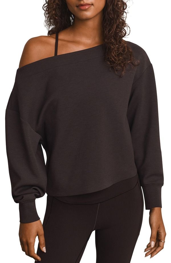ローヌ レディース アウター パーカー・スウェット シャツ Rhone Dreamglow Bateau Sweatshirt DARK ESPRESSO