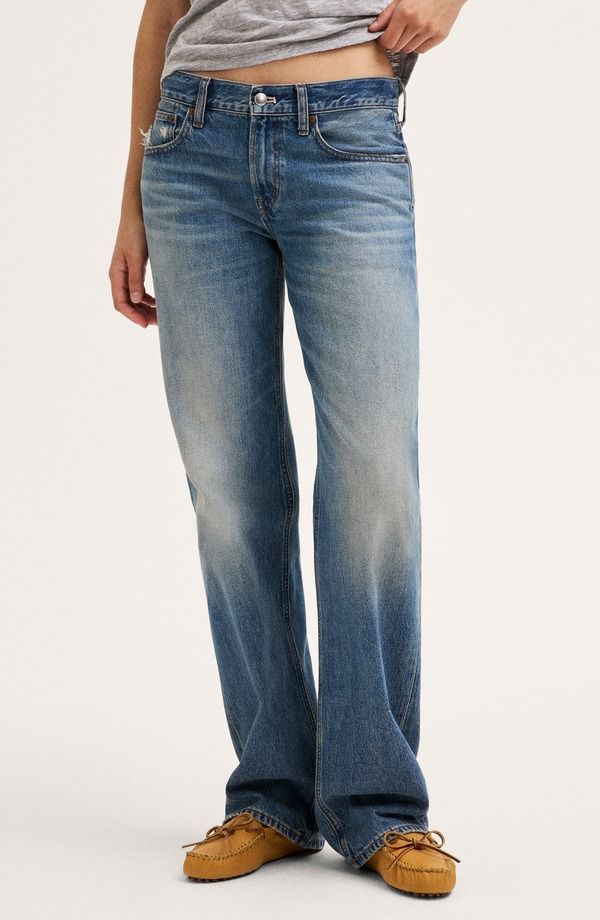 メイドウェル レディース ボトムス デニムパンツ ローライズ トール ジーンズ Madewell The Tallow Rise Loose Jeans Tall SOLSTICE WASH