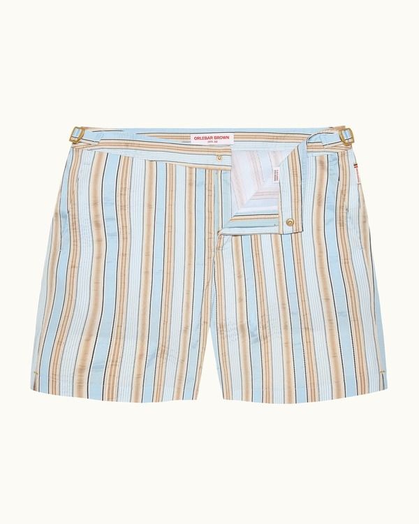 オールバー ブラウン メンズ ボトムス ハーフパンツ・ショーツ ショートパンツ Orlebar Brown Bulldog MidLength Swim Shorts BLUEBISCUIT STRI