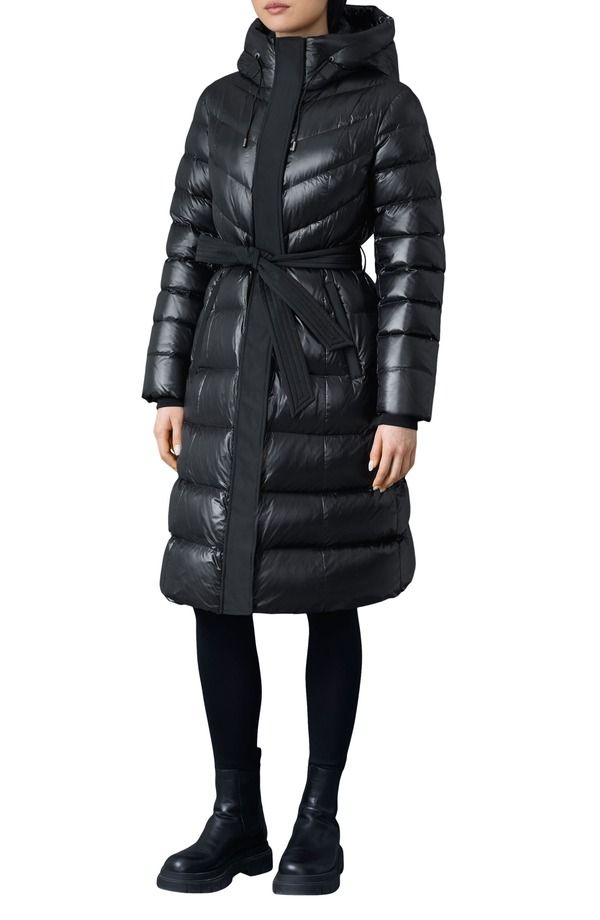 マッカージュ レディース アウター ジャケット・ブルゾン コート ダウン Mackage CoraliaZ Down Puffer Coat BLACK ブラック