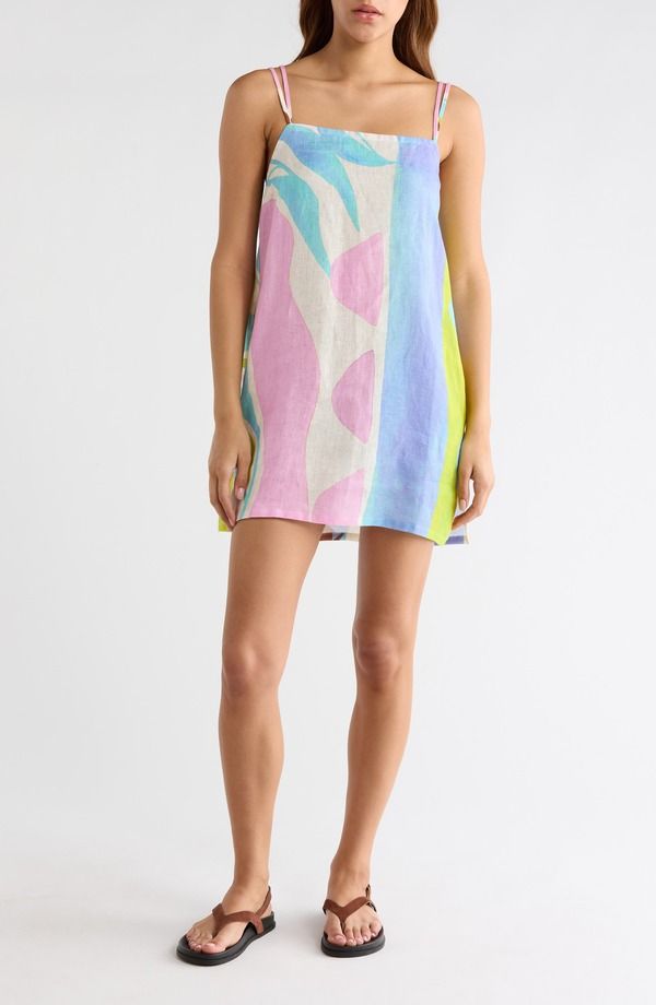 ビタミン A レディース トップス ワンピース リネン Vitamin A Delia Linen CoverUp Shift Dress CAK