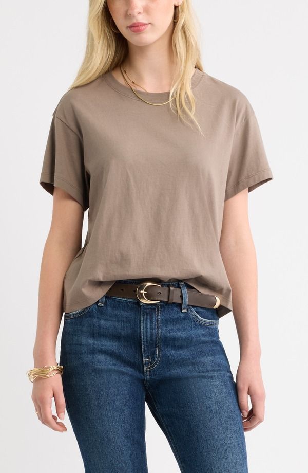 トレジャーアンドボンズ レディース トップス シャツ Treasure Bond Favorite TShirt BROWN WALNUT ブラウン