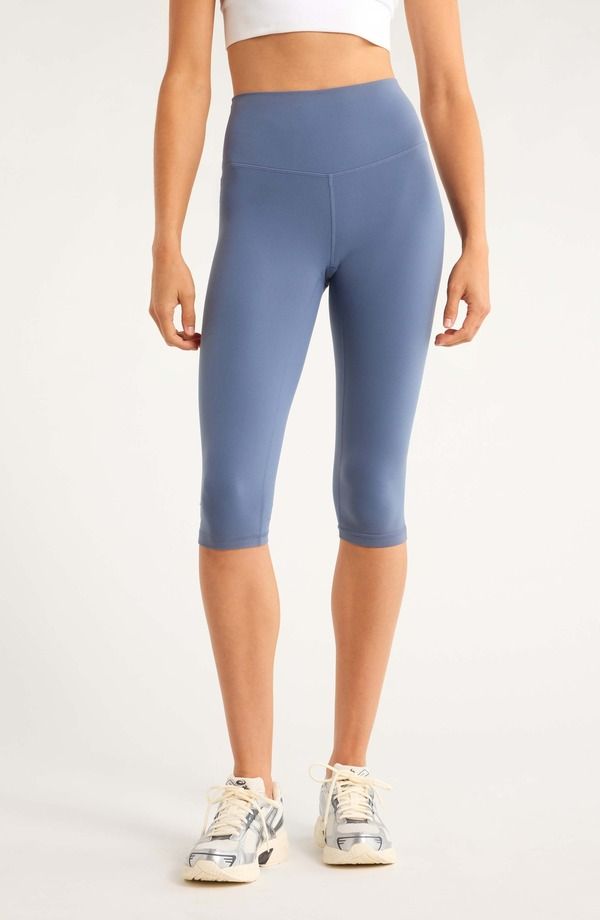 ゼラ レディース ボトムス カジュアルパンツ ハイウエスト キャップ レギンス Zella Studio Luxe High Waist Capri Leggings BLUE VINTAGE ブルー 15,606円