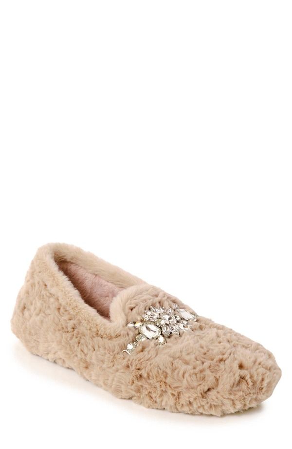 フリーピープル レディース シューズ サンダル ローファー Free People Slumber Party Faux Fur Loafer Slipper Women PARCHMENT