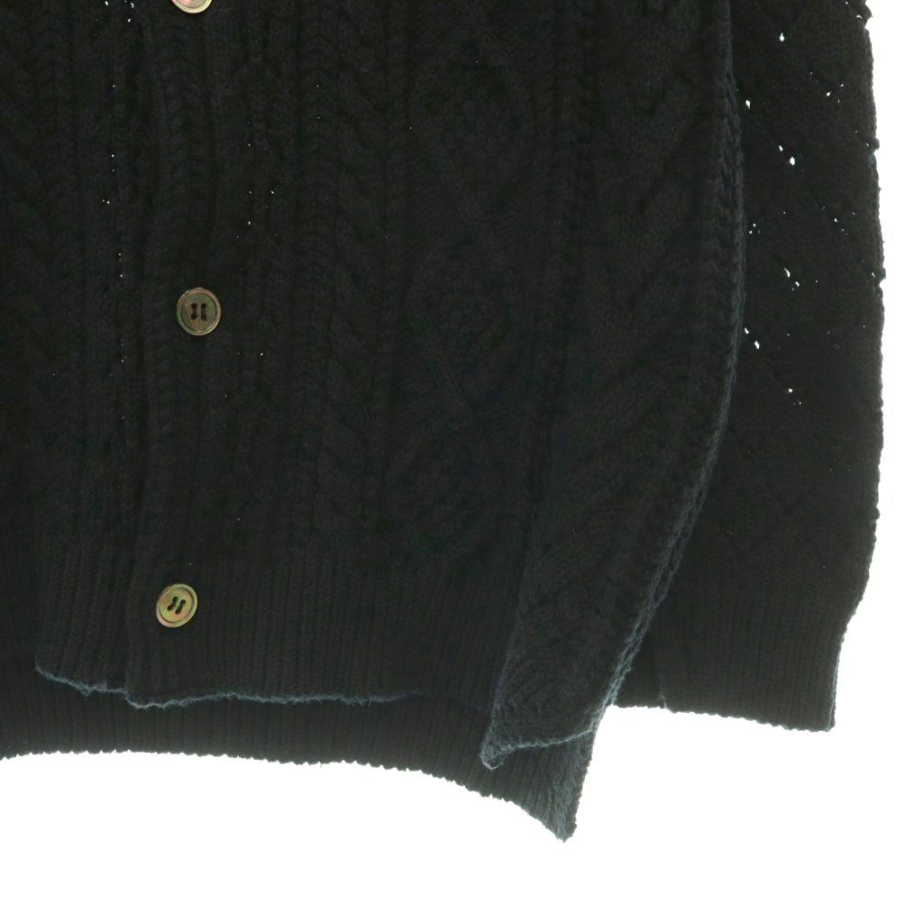 tricot COMME des GARCONS ケーブルニットカーディガン 黒 トリココムデギャルソン tricot COMME des GARCONS ケーブルニット