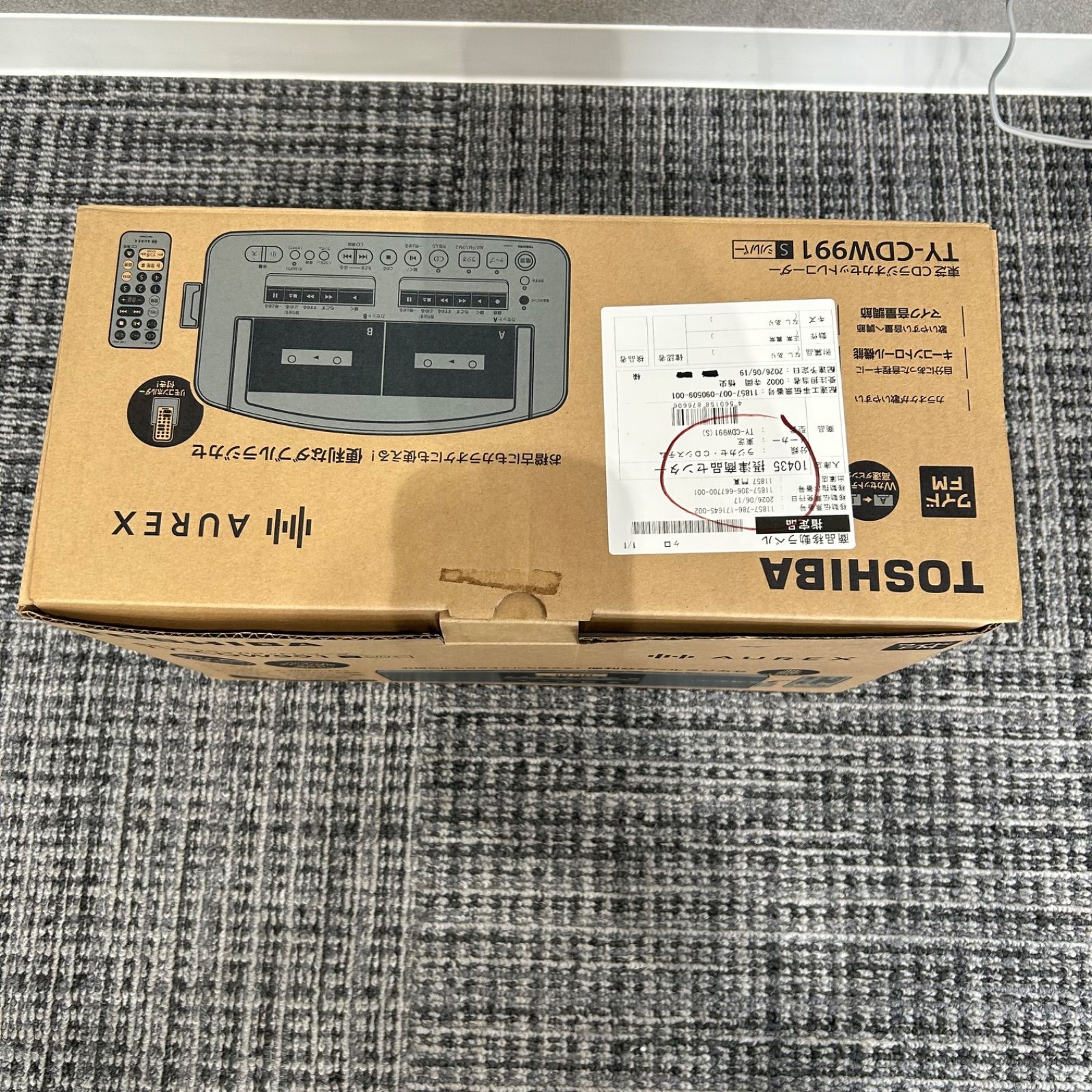 TOSHIBA Aurex CDラジオカセットレコーダー TY-CDW991 - メルカリ