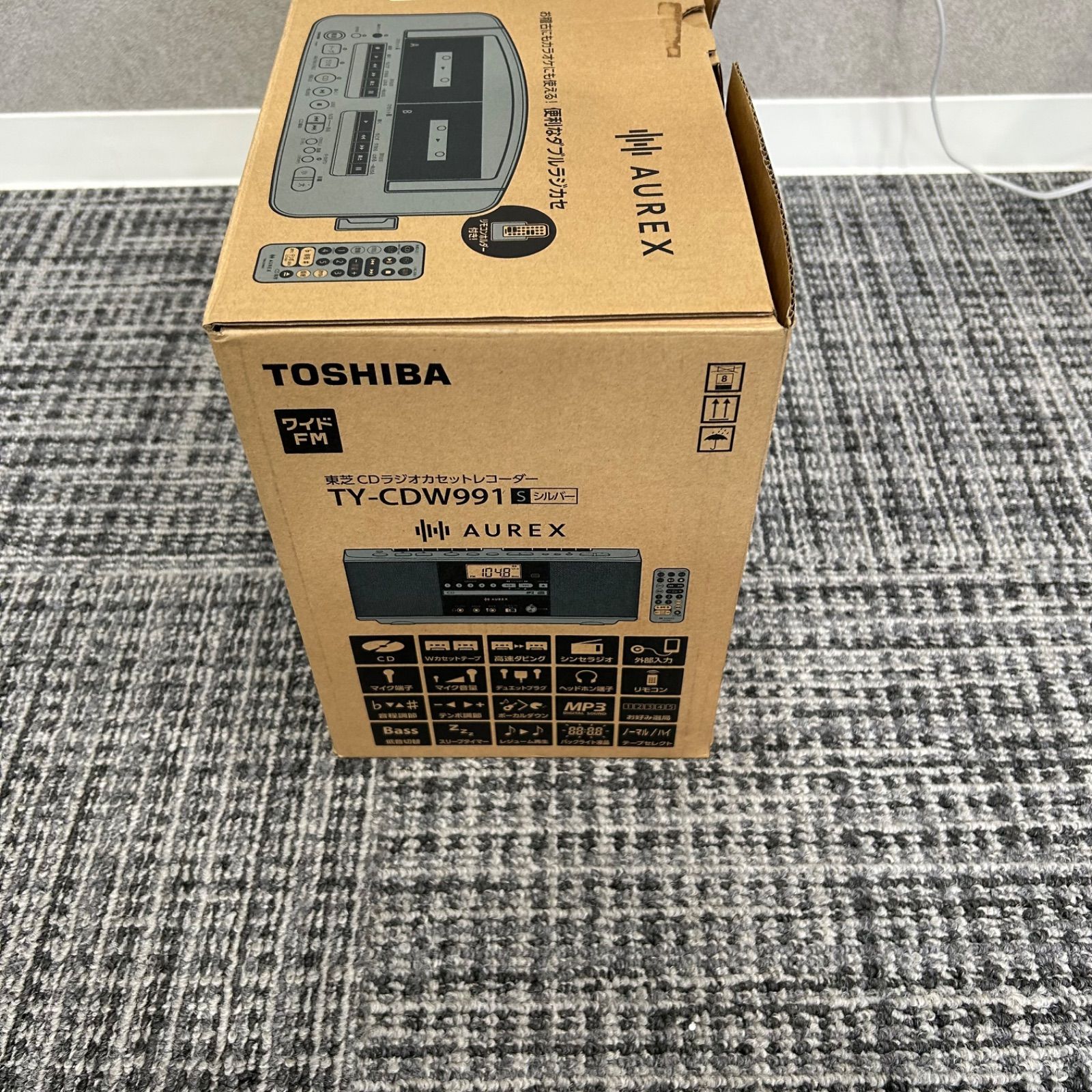 TOSHIBA Aurex CDラジオカセットレコーダー TY-CDW991 - メルカリ