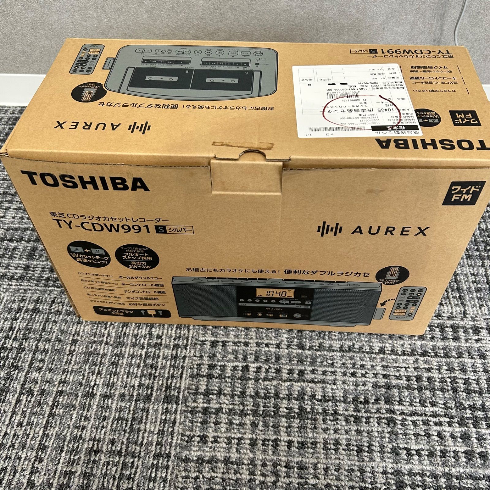 TOSHIBA Aurex CDラジオカセットレコーダー TY-CDW991 - メルカリ
