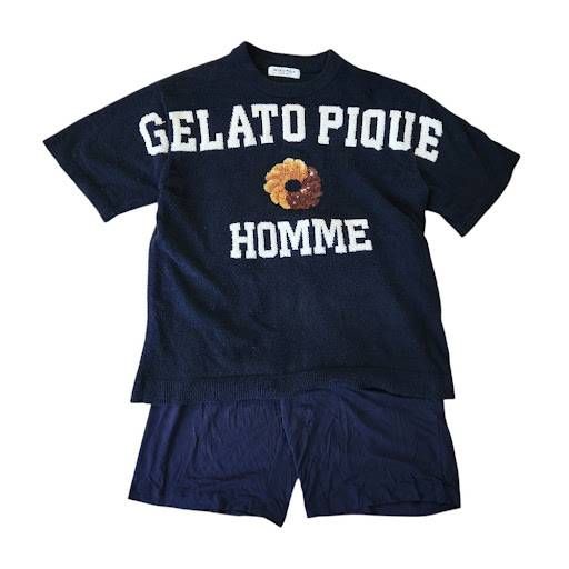GELATO PIQUE HOMME ジェラートピケオム ドーナツ柄 セットアップ ルームウェア M G-32 7,300円