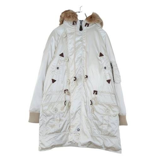 RALPH LAUREN ラルフローレン 90s N-3B ダウンジャケット コート ホワイト 9号 H-32