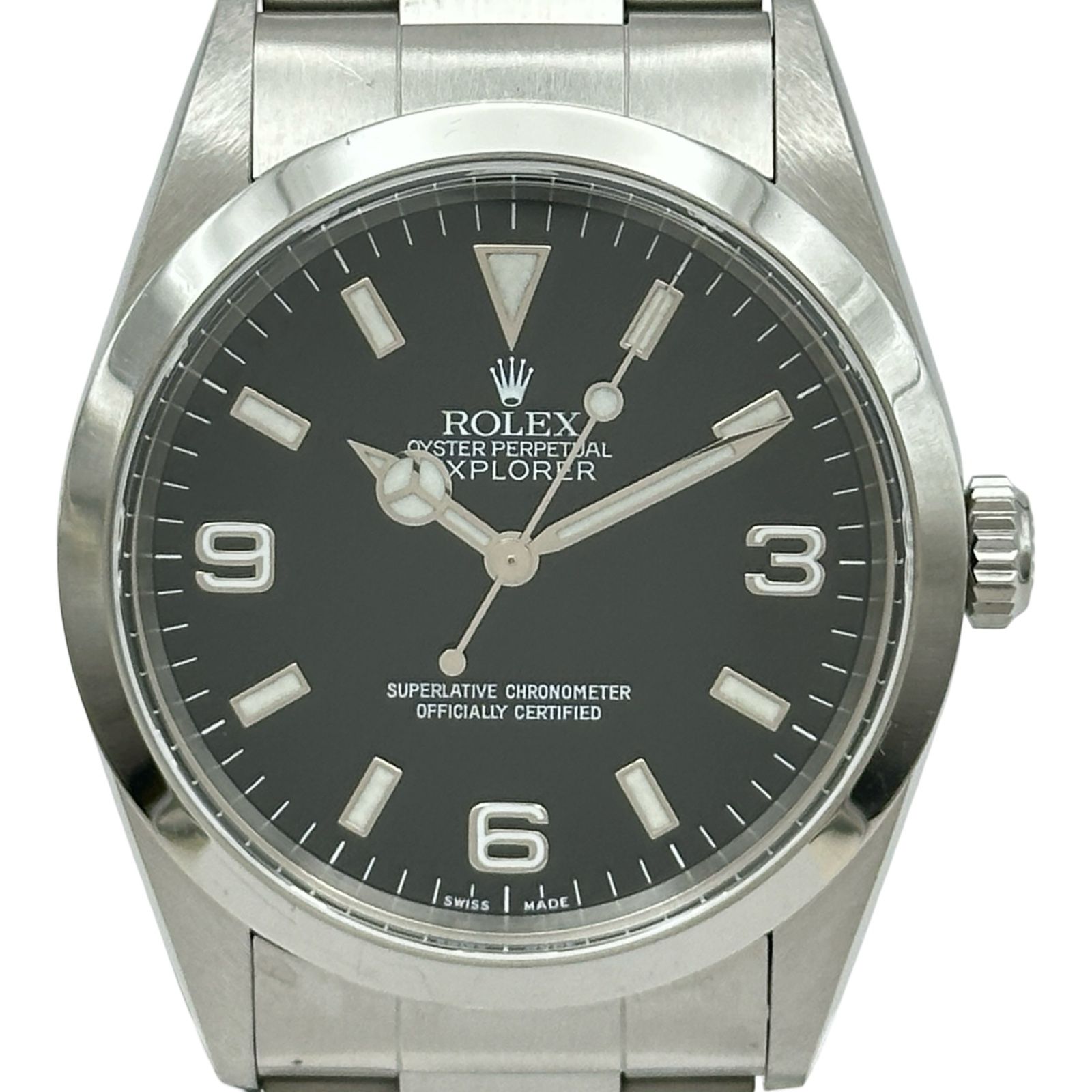 ロレックス ROLEX エクスプローラー1 14270 ブラック ステンレススチール 自動巻き メンズ 腕時計 462,000円