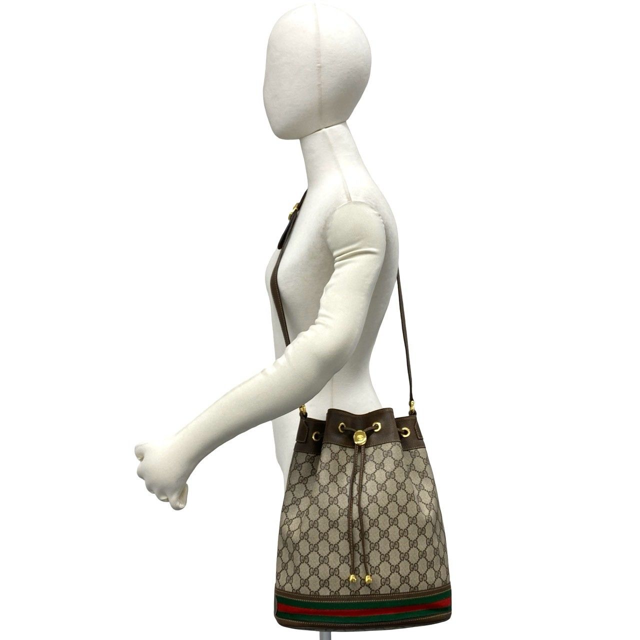 極 美品 GUCCI グッチ オールドグッチ ヴィンテージ シェリーライン GG