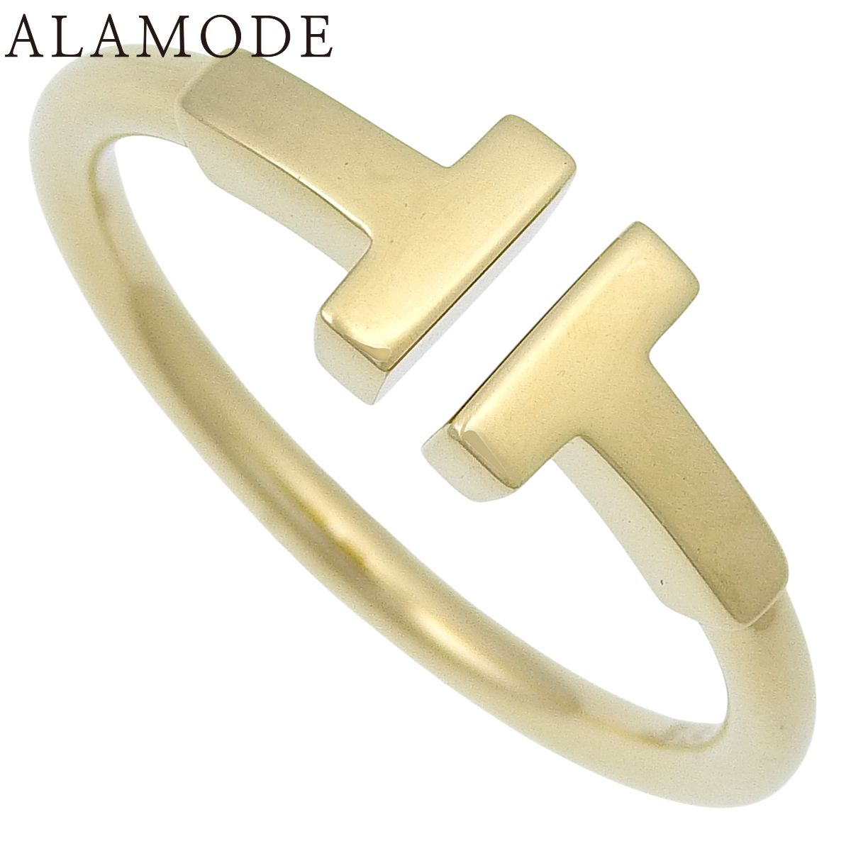 TIFFANY&Co.(ティファニー) ティファニー T ワイヤー リング 60147340 イエローゴールド K18YG 11(51)号 3.2g リング・指輪 ジュエリー ゴールド金 レディース 40802210666【中古】【アラモード】