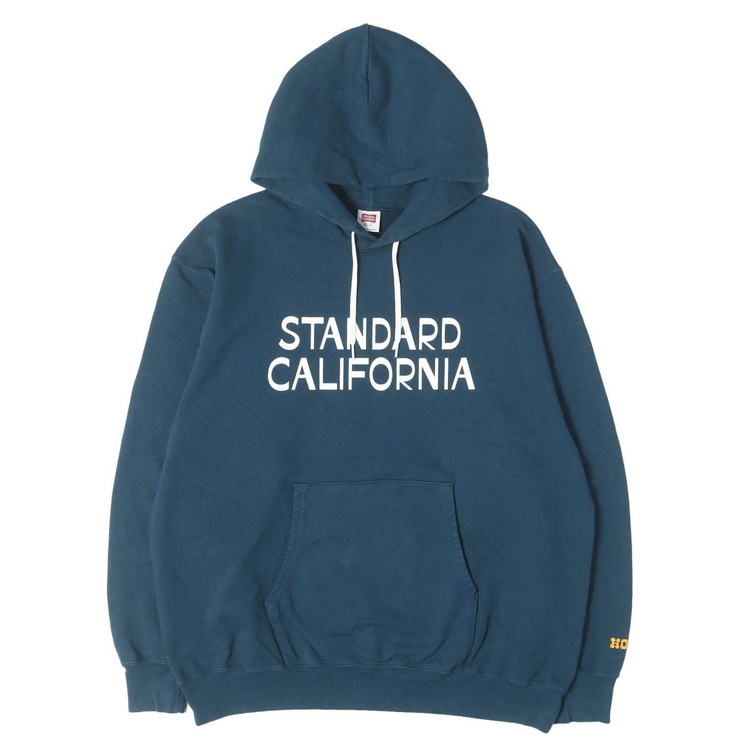 STANDARD CALIFORNIA スタンダードカリフォルニア パーカー ネイビー XL 25SS Jeff Canham ロゴ スウェットパーカー Jeff for SD Logo Hood Sweat 日本製 トップス フーディー【メンズ】【中古】