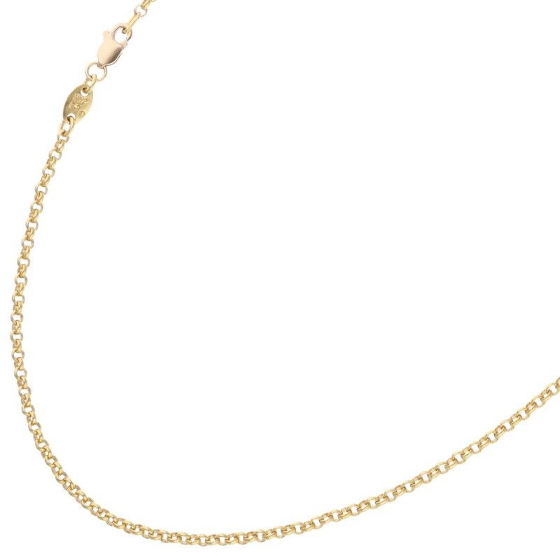 クロムハーツ 22K NECKCHAIN R18/ロールチェーン18inch ゴールドネックレス メンズ 18inch