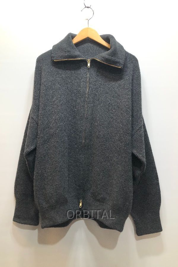経堂) Deuxieme Classe ドゥーズィエムクラス OLBIA ロングジップ ブルゾン 23010500402030 定価59,400円 チャコールグレー 16,045円