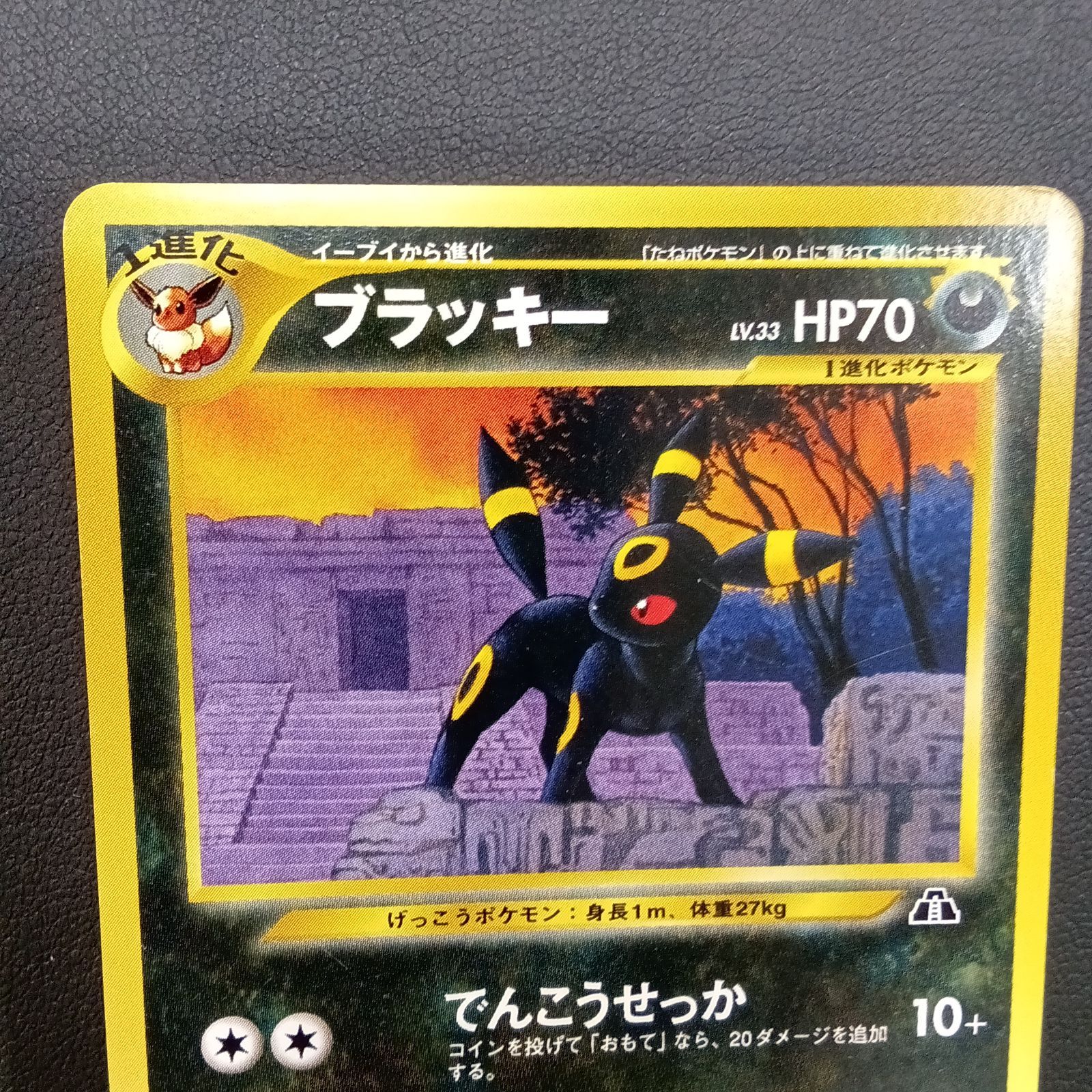 MK1885【ER269】ポケモンカード 旧裏 ブラッキー LV.33 No.197