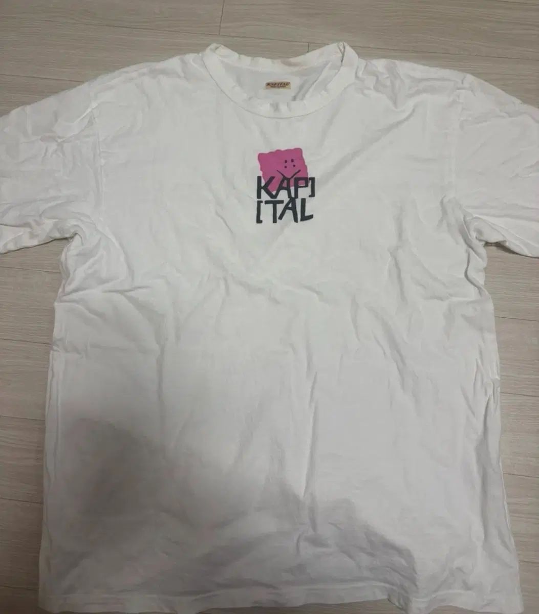 KAPITAL キャピタル 20 テンジク ルーキー クルー Tシャツ ピンク XL サイズ