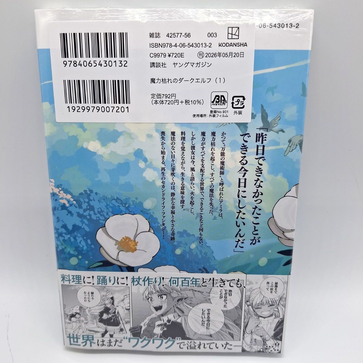 魔力枯れのダークエルフ 1巻 特典 限定イラストカード付き 未来屋書店