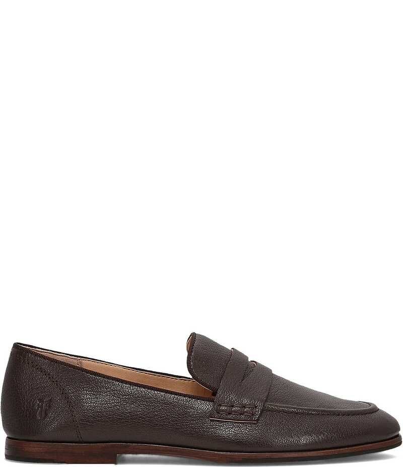 フライ レディース シューズ パンプス レザー ローファー Frye Faith Leather Penny Loafers Dark Brown ブラウン