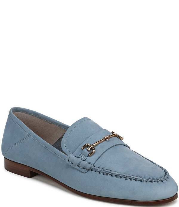 サムエデルマン レディース シューズ スリッポン・ローファー スエード Sam Edelman Loraine 8 Suede Bit Buckle Loafers Azure Blue ブルー 31,070円