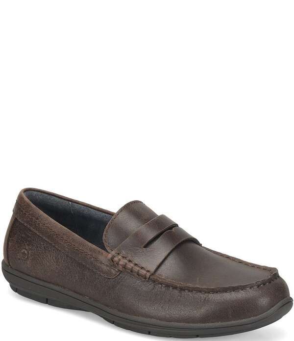 ボーン メンズ シューズ スリッポン・ローファー Born Mens Wendell Penny Loafers Chocolate チョコレート