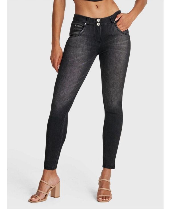 フレッディ レディース ボトムス デニムパンツ ジーンズ Freddy Womens MidRise Snug Sculpting Skinny Jeans Black ブラック