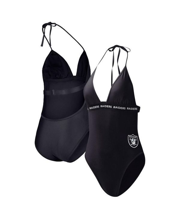 ジースリー フォーハー バイ カール バンクス レディース 水着 上下セット GIII 4Her by Carl Banks Womens Black Las Vegas Raiders Full C