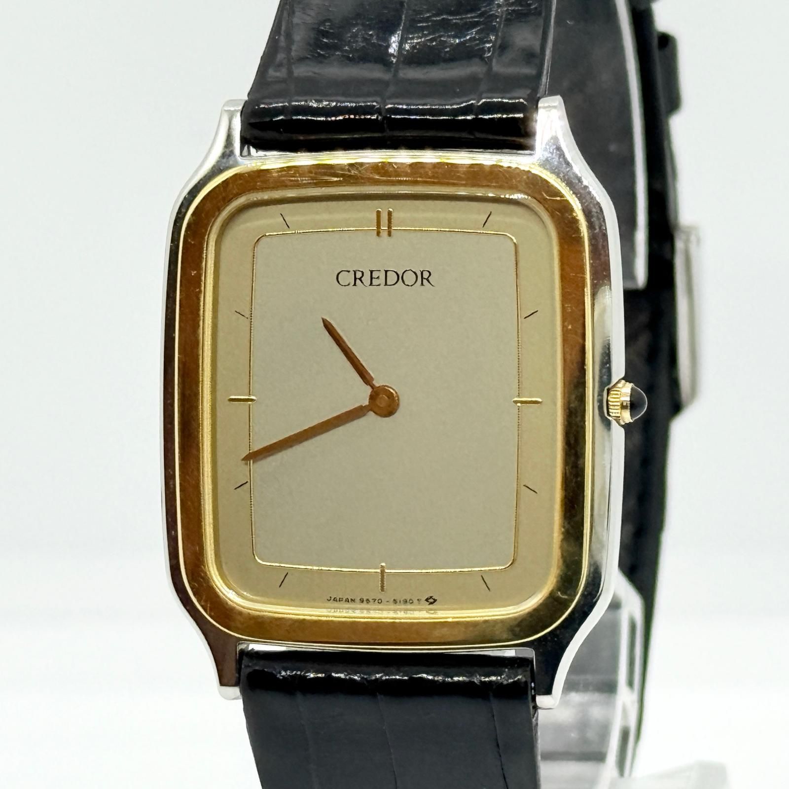 SEIKO セイコー CREDOR クレドール 9570-5180 シルバー QZ レディース 腕時計 稼働品 32,110円