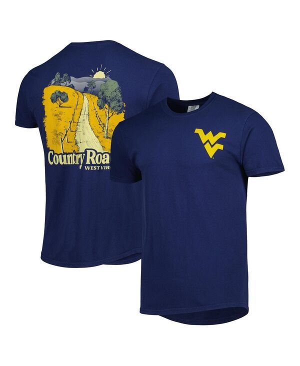 イメージワン メンズ トップス Tシャツ Image One Mens Navy West Virginia Mountaineers Hyperlocal Tshirt Navy ネイビー