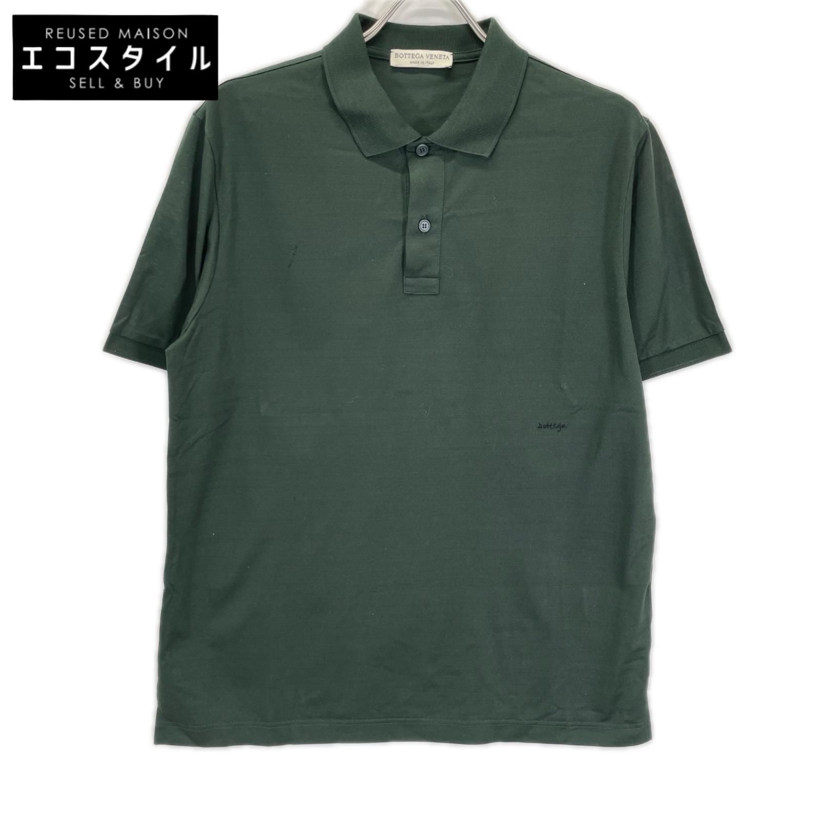 BOTTEGA VENETA　ボッテガヴェネタ　グリーン 599677 刺繍ポロシャツ　48 10,076円