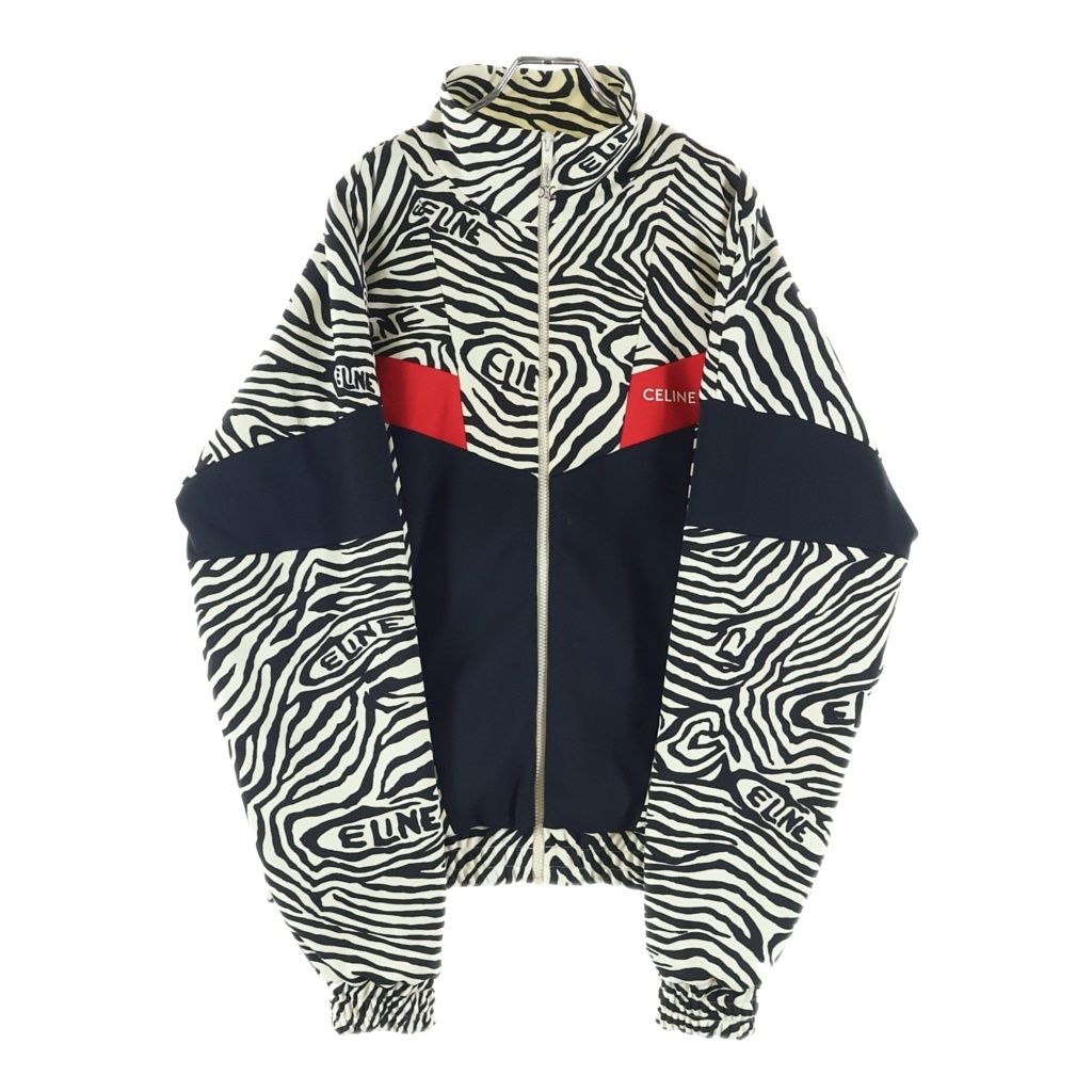 CELINE (セリーヌ) 22AW ダブルフェイス トラックジャケット ブラック ゼブラ 2Y880426S 45,045円
