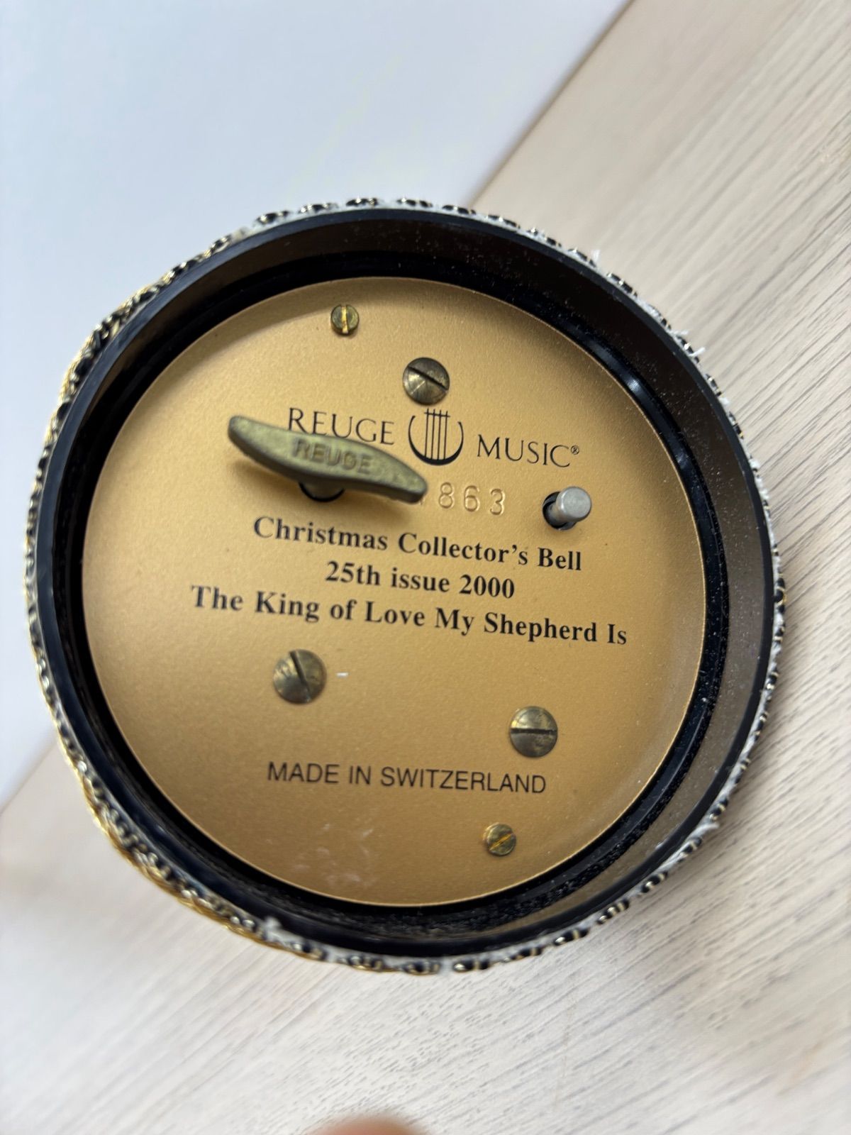 中古 現状品］REUGE 2000年 メモリアル ベル オルゴール クリスマス