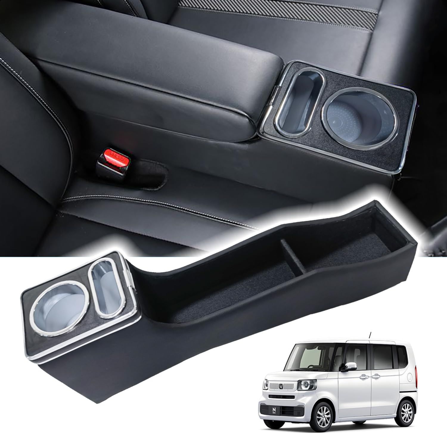 N-BOX JF5アームレストコンソール ホンダ 新型N-BOX JF3/JF4JF5/JF6/用 コンソールボックス ベンチシート車に適用 エヌボックス 車内収納ボックス N-BOX NBOXカスタムパーツ 車種専用設計 大容量 装着簡単 fdcfb50a