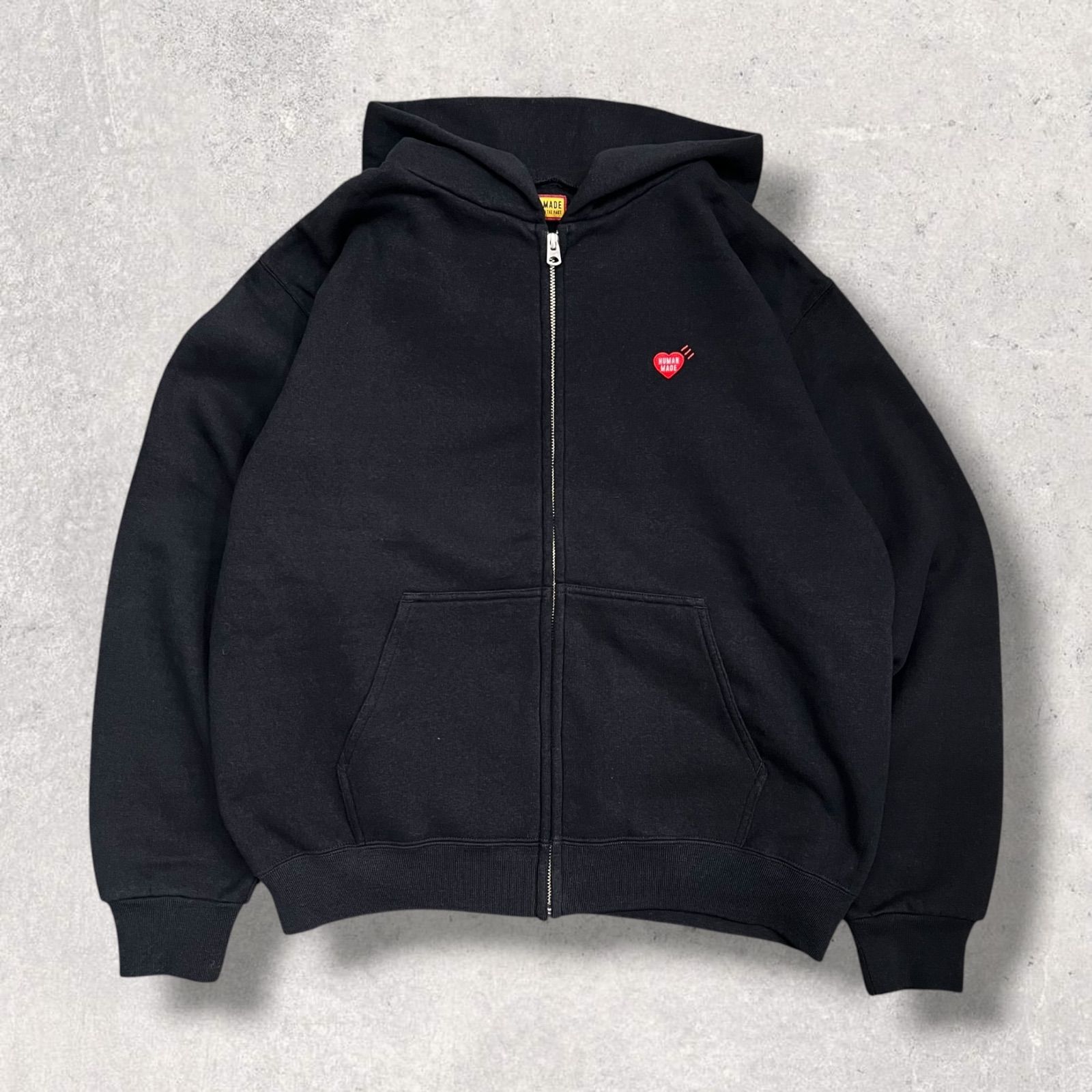 HUMAN MADE ヒューマンメイド CLASSIC ZIP-UP HOODIE M ブラック