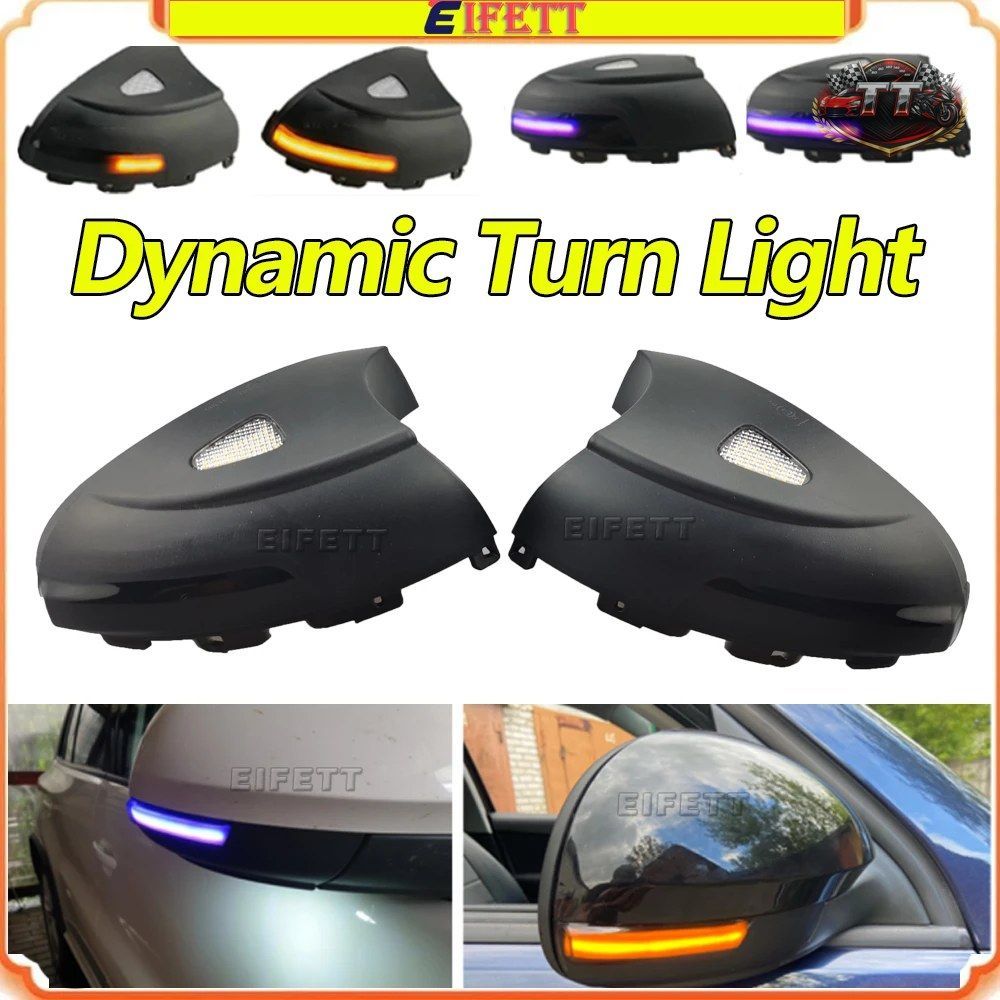 LEDダイナミックウィンカーウインカーサイドミラーインジケーターライトTIGUAN 2007年9月~2015年12月Seat Alhambra 710) 2010年6月 7,089円