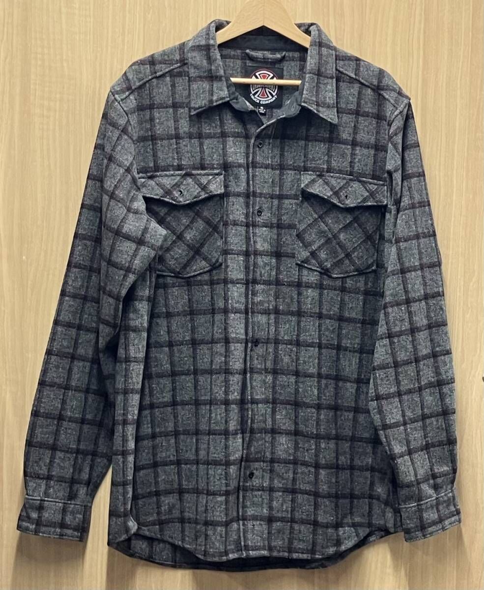 INDEPENDENT TRUCK COMPANY ネルシャツ チェック グレー　XL