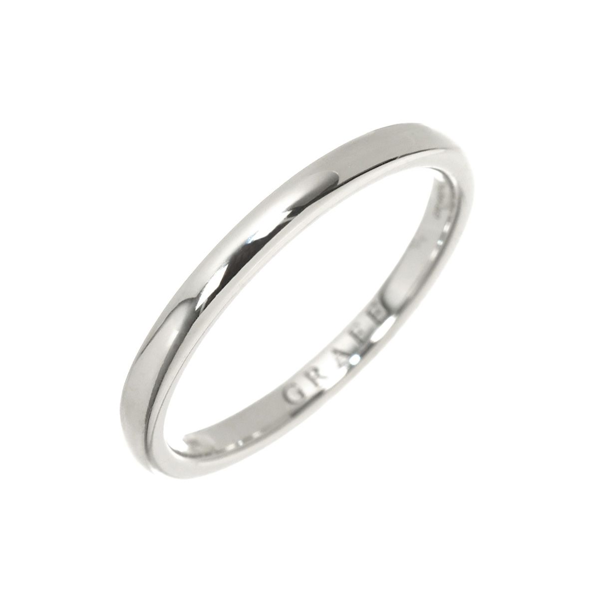 グラフ GRAFF Dシェイプ 13.5号 リング 幅2mm Pt プラチナ 指輪 Ring【証明書付き】 90336581 41,600円