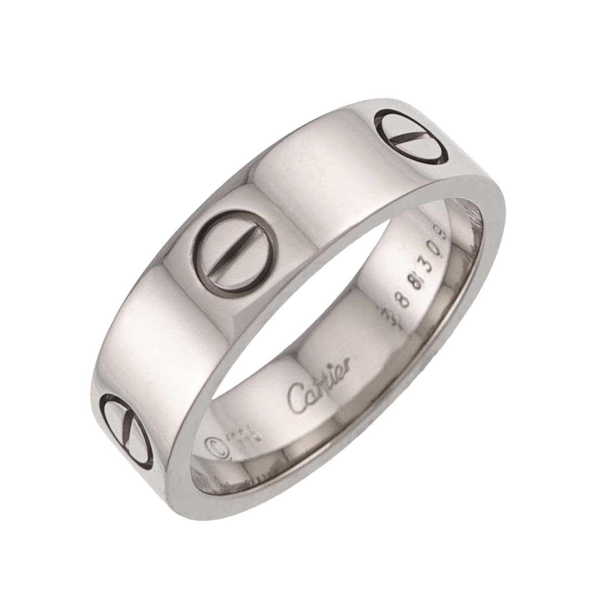 カルティエ Cartier ラブ #60 リング K18 WG ホワイトゴールド 750 指輪 Love Ring 90339334