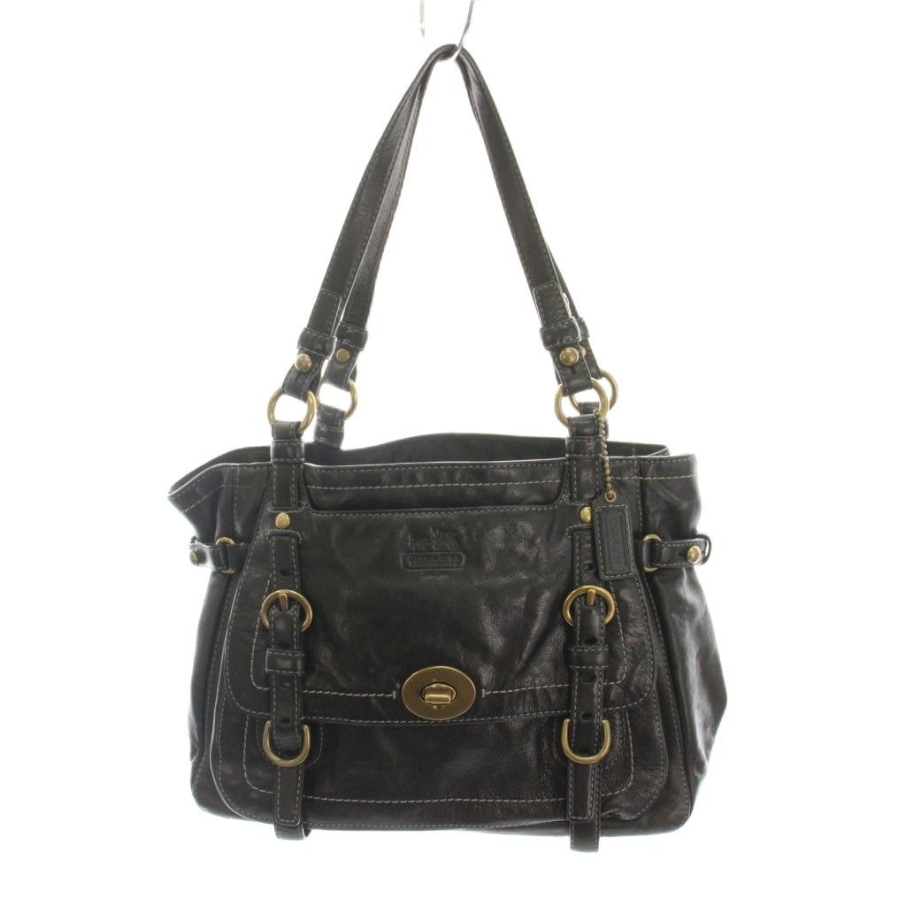 コーチ COACH レガシー ターンロック ショルダーバッグ トートバッグ レザー 黒 ブラック 12705 /YM 23,730円