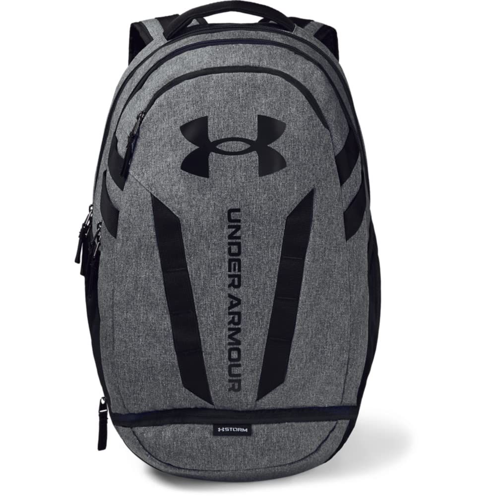 Under Armour Hustle Backpack, Black (002)/Black, One Size Fits All [グレー]