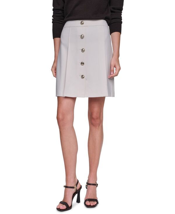 カール ラガーフェルド レディース ボトムスカート プリーツ ミニ KARLAGERFELD PARIS Womens Mini Pleated Skirt Birch