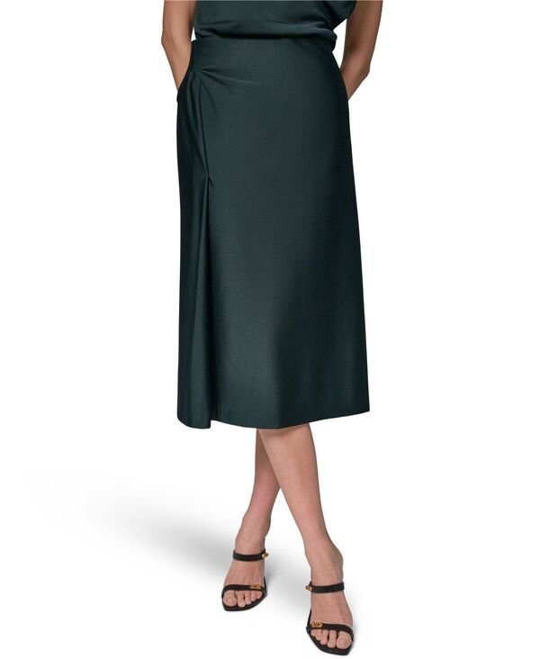 ダナ キャラン ニューヨーク レディース ボトムスカート ミディ Donna Karanew York Womensheen Ponte Midi Pencil Skirt Black Forest