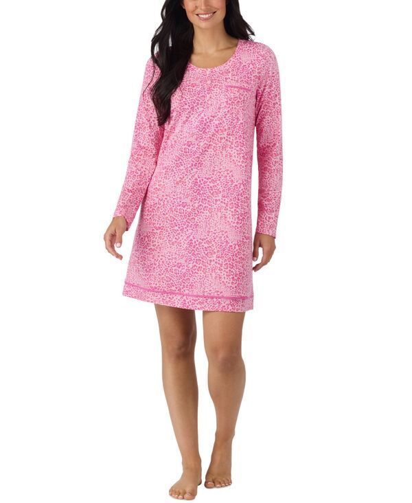 クドルドッズ レディース トップス シャツ クルーネック ニット 長袖 Cuddl Duds Womens LongSleeve Crewnecknit Sleep Shirt Pink Print