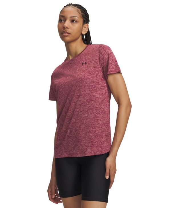 アンダーアーマー レディース トップス シャツ 半袖 Under Armour Womens Tech Twist ShortSleeve Top ClaretOx Blood オックスブラッド 7,205円
