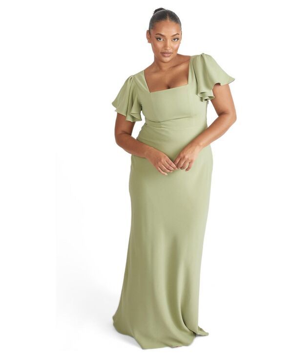 シックスストーリーズ レディース トップス ワンピース クレープ Six Stories Womensquare Neck Crepe Bridesmaidressage セージ 44,280円
