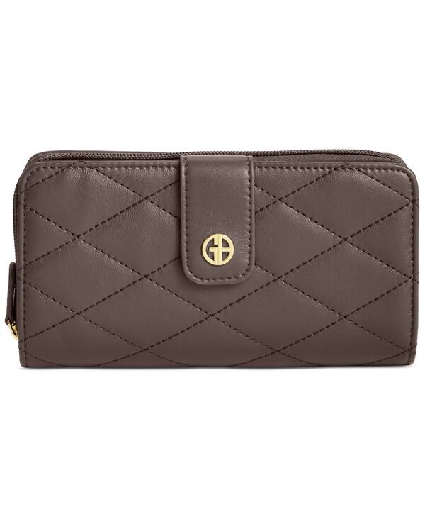 ジャーニ ベルニーニ レディース アクセサリー 財布 キルティング Giani Bernini Aio Quilted Wallet Macys Exclusive Chocolate チョコレート