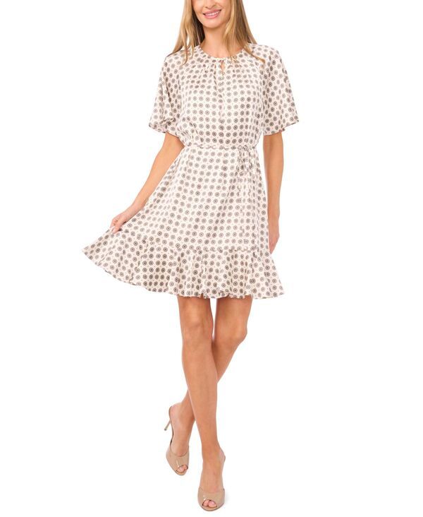 セセ レディース トップス ワンピース CeCe Womens Waistie Raglan Skater Dress New Ivory アイボリー