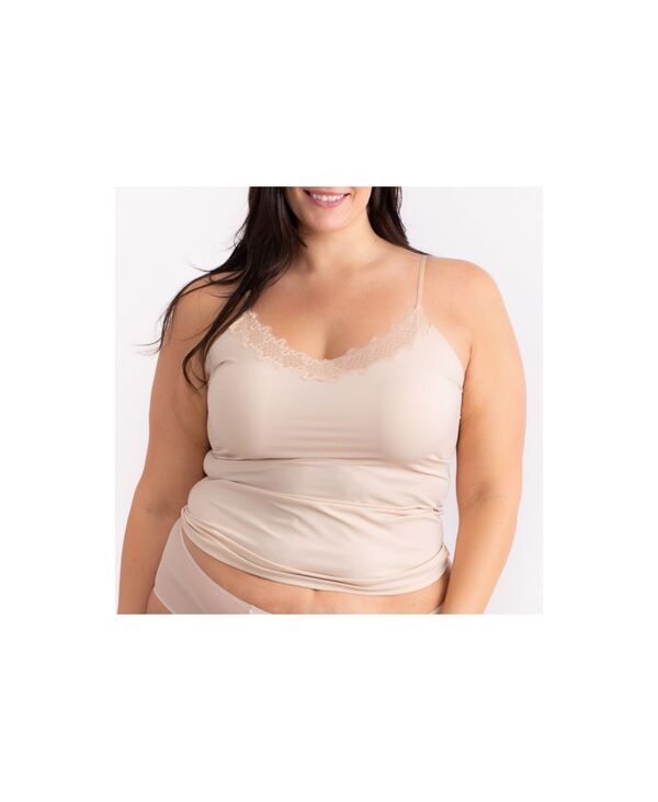 ウィラ ウォーリアー レディース トップス シャツ レーストリム レース Uwila Warrior Womensoft Seamless Camisole with Lace Trim Smoke